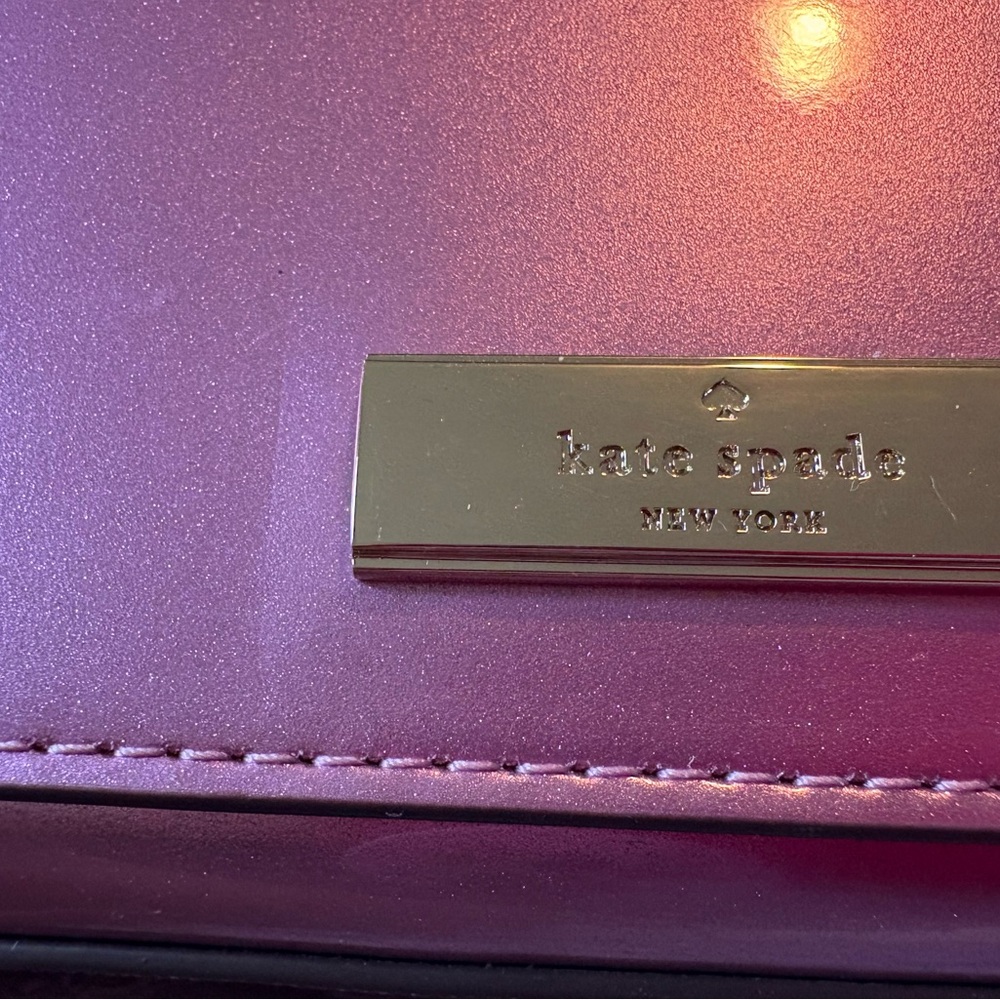 Kate Spade Metallic Pink Clutch